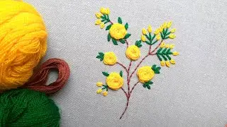 Flowers Embroidery | Beautiful Rose Stitches Hand Embroidery #floraldesign #fdesigning