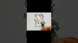 Peppa Pig's Dancing Fun: Draw & Colouring  #peppapig #drawing #howtodraw