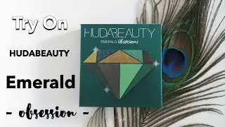 -Try On- HUDABEAUTY EMERALD Obsession palette  #86