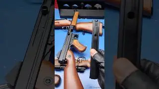 Thompson M1A1 Submachine Gun (Full Metal / Auto) Airsoft Loading and firing😮 #airsoft #thompson