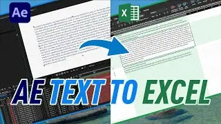 Export After Effects Text to Excel | Find Certain Words & Update | Free After Effects Script!