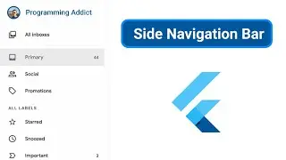 Side Navigation Drawer in Flutter | Programming Addict