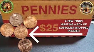 1 BOX CUSTOMER WRAPPED PENNY HUNT - A FEW FINDS - PLUS - JACKPOT SCUMBAGGERY #dwcnc #money #old #new