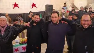 حفل النصر السوري في عرسال 3 الشاعر عبدالعليم الحسواني و الشاعر مناع عبادة
