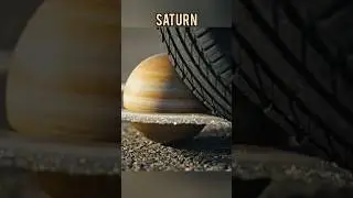 🪐 Planets CRUSHED Under Tire | ASMR Compilation (2/3)#relax#Shorts#ASMR#Viral#planet#CrushStudio