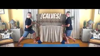 Calf Stretch at the Wall - Great for Tight Calves, Ankles, and Hamstrings