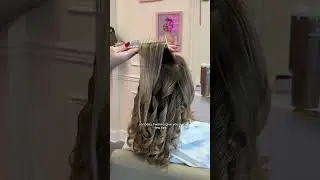 Twisted high bun tutorial at bridal hair trial #bridalhairstyle #hairtutorial