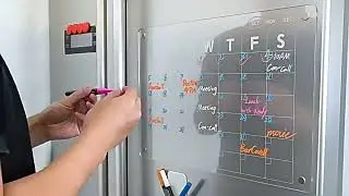 🗓️ Magnetic Acrylic Dry Erase Calendar &ndash; Monthly Planner✨🖊️Stay Organized, Focused & Stress-Free🏡📊