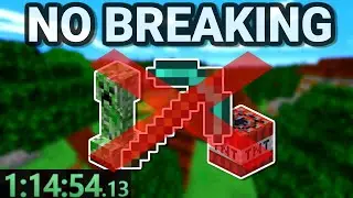 Can you Speedrun Minecraft without Breaking ANY Blocks???
