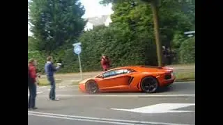 Droomrit 2012: Lamborghini Aventador LP700-4 full throttle launch! Lovely sound!
