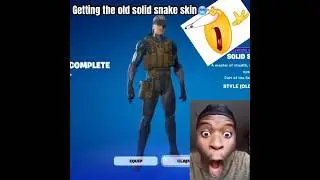 Old solid snake skin #fortnite