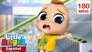 ¡Cuidado en la escalera mecánica! 😲| Canciones Infantiles🎵|Moonbug Español | Little Angel