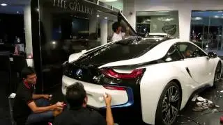 BMW i8 Clear Glasscoating Stoneguard Wrap Car Tony Wrap Supercar Society www.tonywrap.com
