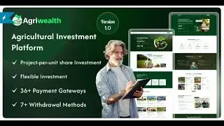 Agricultural HYIP Investment Solution with Admin & Control Panel