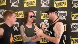 ONE HIDDEN FRAME INTERVIEW AT PUNK ROCK HOLIDAY 2015 - BIRD ATTACK PUNK ROCK RADIO - GARRETT WADFORD