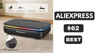 MERACH Vibration Plate Exercise Machine with Light Whole Body Workout Power Vibrate Platform Vibrati