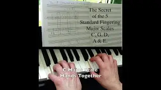 C Major Scale Piano Lesson | Learn C, G, D, A & E Major Scales (Beginner Friendly)