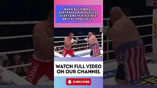 When Butterbean DESTROYED BIG MUSCLES GIANTS With His Fists! Brutal Knockouts! part 9