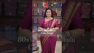 80's Count Pure Chettinadu Cotton Sarees with blouse | DSR Sarees |Booking :9443143352