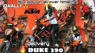Taking delivery Of KTM DUKE 390 😍 #duke390 #delivery