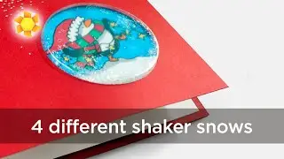 Four products I tried for shaker snow cards