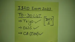 ISRO assistant exam daily To-do list || Let's crack isro together 🤗 #isrorecruitment2023