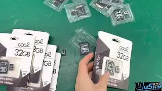 Custom micro SD card with blister package.