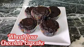 Wheat flour Chocolate Cupcake Recipe | How to make Chocolate Muffin at home | Chocolate Cupcake 