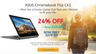 ASUS Chromebook Flip DEAL! $279.99 😲 2-in-1 Laptop (24% OFF) | Perfect for Students