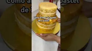 C&oacute;mo armar tus pasteles de dos pisos?🤔👇                                   #cake #bakery #pastel
