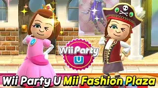 Wii Party U Mii Fashion Plaza gameplay Polly Vs Xixi Vs Giulia Vs Matt | AlexGamingTV