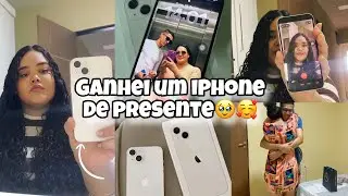 GANHEI UM IPHONE/PRESENTE ANTECIPADO DE ANIVERSÁRIO!🥰🥹