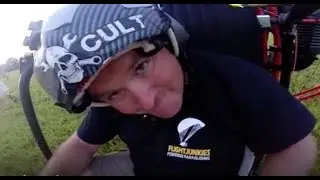 DANIEL SILVEY POWERED PARAGLIDER RUNS OUT OF GAS! HOLD THE RUNWAY, IM COMING IN HOT!!!