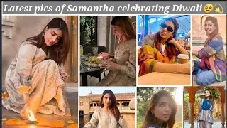 Latest pics of Samantha celebrating Diwali🥹💫