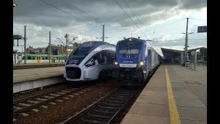 Pociągi PKP Intercity na stacji Warszawa Wschodnia