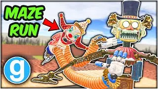 GMOD FNAF JACKIE VS BIG TOP SOTM MAZE RUN IN GARRY'S MOD SANDBOX