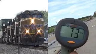 73 MPH F-ZCIG4 Absolutely Flying thru Mazon, IL (Fastest allowed freight train speed) 8/30/25