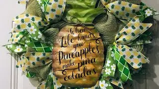 How to make a Pancake wreath from Sincerely Creative perfect for a storm door