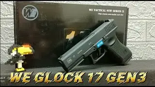 WE GLOCK 17 GEN3 GAS BLOWBACK AIRSOFT