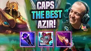 CAPS IS A BEAST WITH AZIR! - G2 Caps Plays Azir Mid vs Leblanc! | Season 2022
