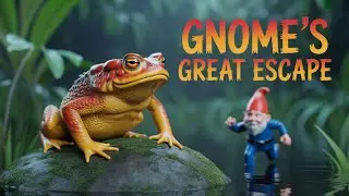 Back from the Jaws of Death: Poisonous Toad vs. Brave Gnome! 🐸✨