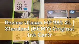 Review Ulasan HP 965 XL | Standard (BCMY) Original Ink Cartridge for HP OfficeJet Pro 9010, 9020 Al