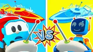 🚚🚢⛵️ Cartoni animati per bambini | Leo il camion curioso | RIPARIAMO LA BARCA 🤖🖨️🛠️