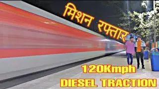 मिशन रफ्तार | 130 Kmph Action At Dankaur - NCR AND Second FASTEST DIESEL Train ANVT - MAU Express.