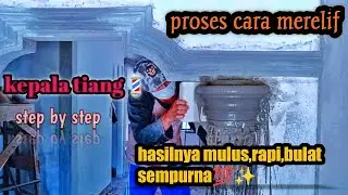 cara membuat mahkota pilar bulat||merelif kepala tiang beton motif bulat@chaneltukang