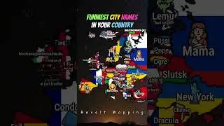 The Funniest City Names in Your Country 😄🏙️ #shorts #geography #map #city