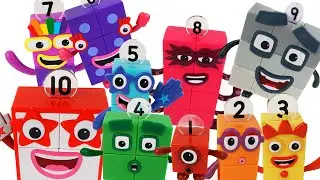 Мои игрушки Numberblocks живые и разговаривают! Обратный отсчёт от 10 до 1!