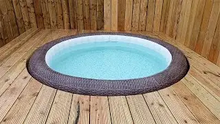 Inflatable Spa Deck Surrounds and Concrete Spa