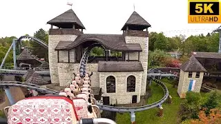 Lech Coaster POV 5K Back Row INTENSE Vekoma Bermuda Blitz Legendia, Poland