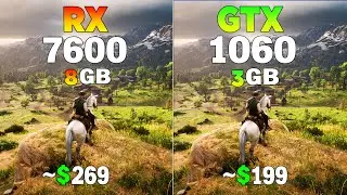 RX 7600 vs GTX 1060 - Test in 8 Games